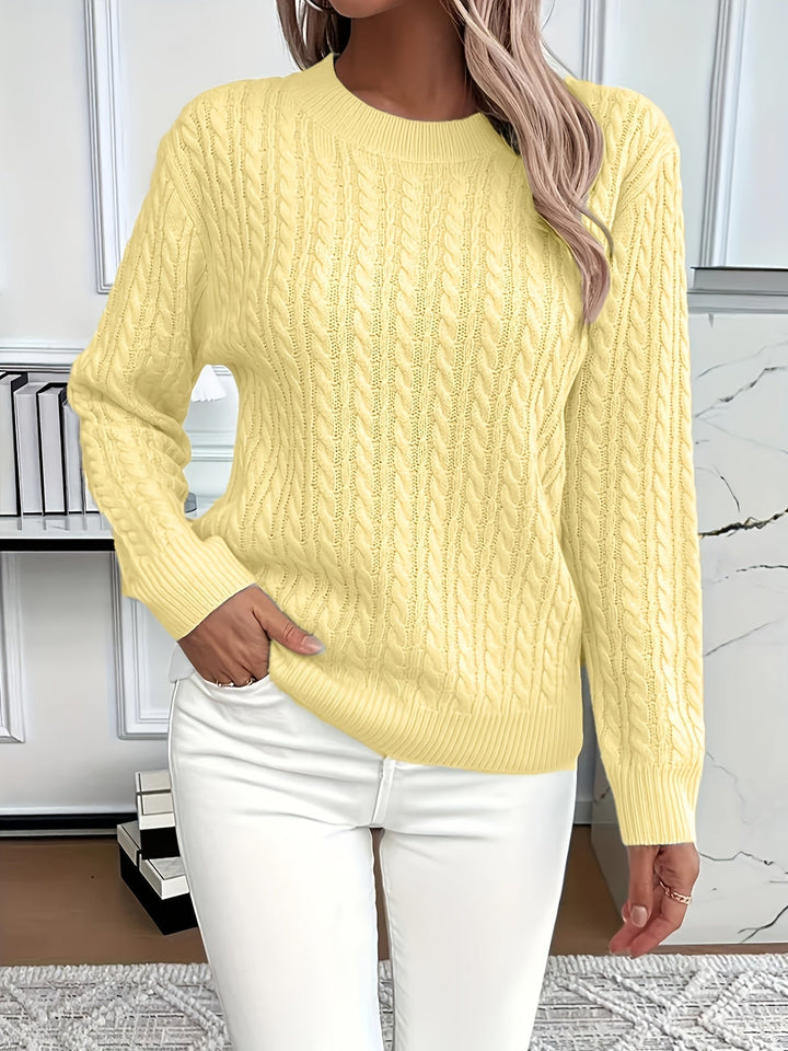 Amelia - Classic Cable Knit Jumper