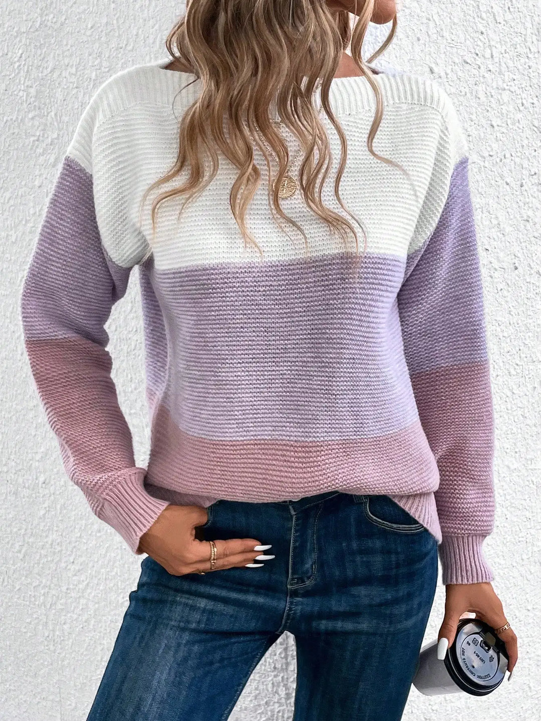 Elodie | Tricolour Patchwork Sweater