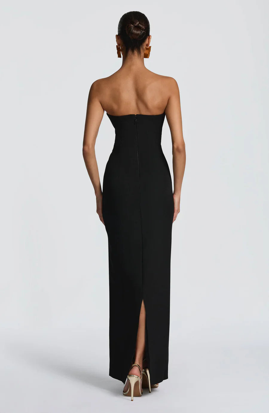 Alba | Sculpted Muse Maxi Dress - Black