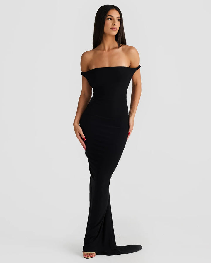 Alina | Silhouette-Shaping Evening Dress - Black
