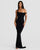 Alina | Silhouette Shaping Evening Dress - Black