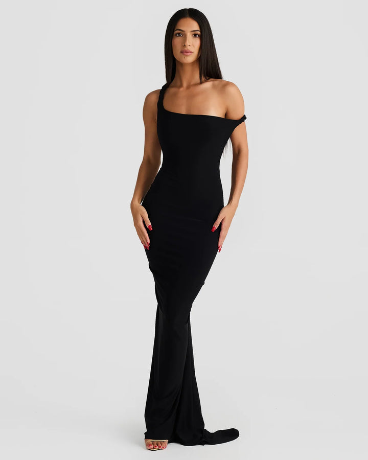 Alina | Silhouette-Shaping Evening Dress - Black