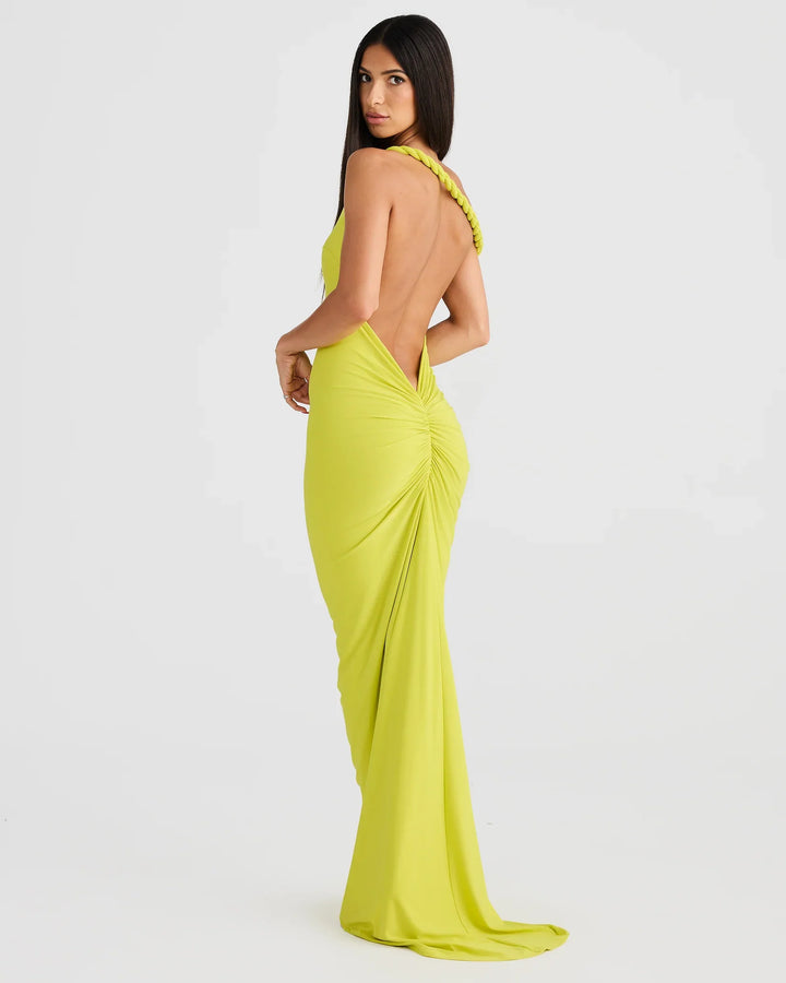 Alina | Silhouette Shaping Evening Dress - Yellow