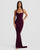 Alina | Silhouette Shaping Evening Dress - Plum Brown