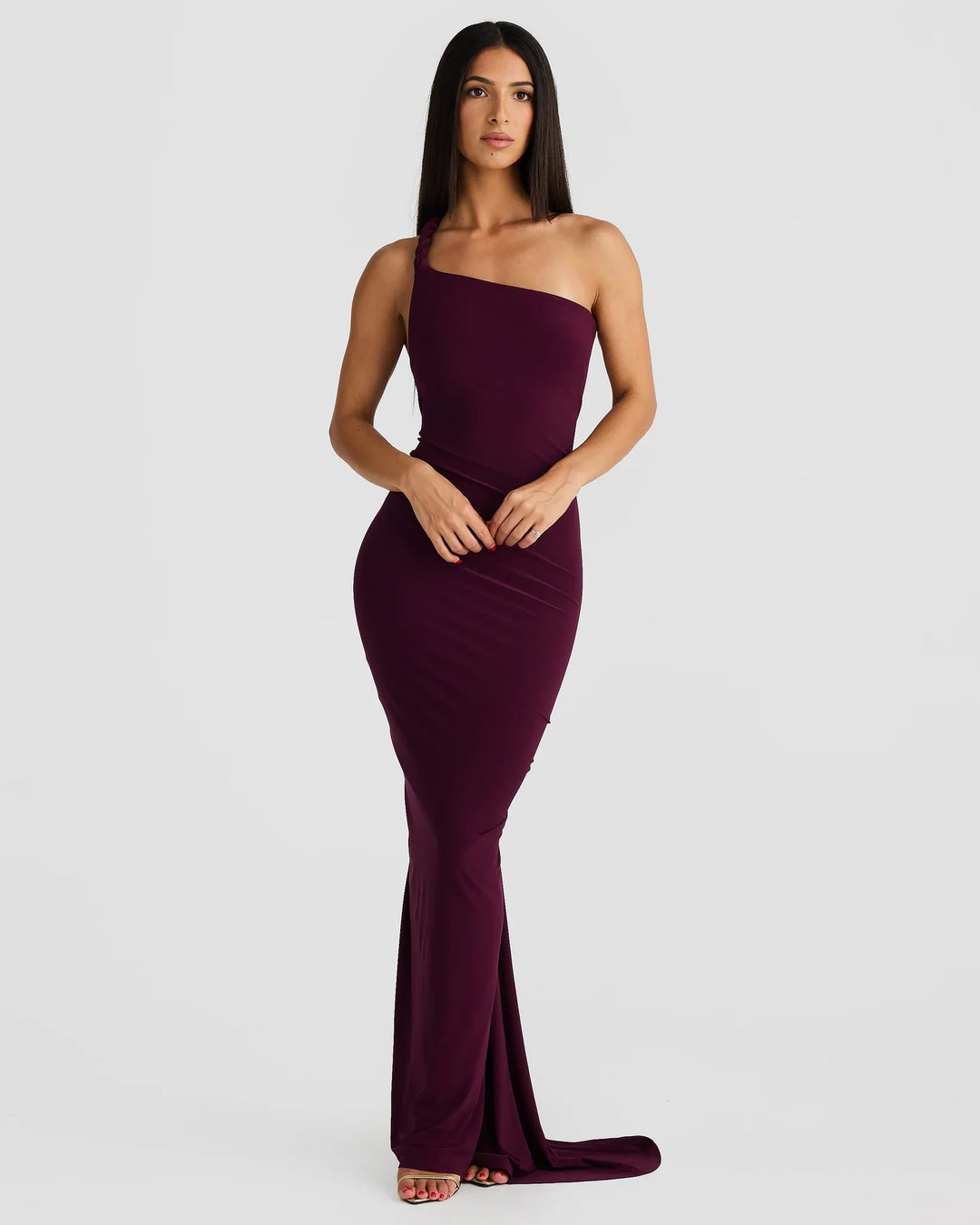 Alina | Silhouette-Shaping Evening Dress - Mulberry