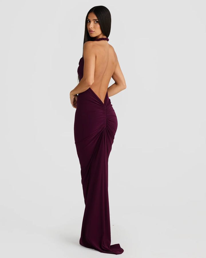 Alina | Silhouette-Shaping Evening Dress - Mulberry