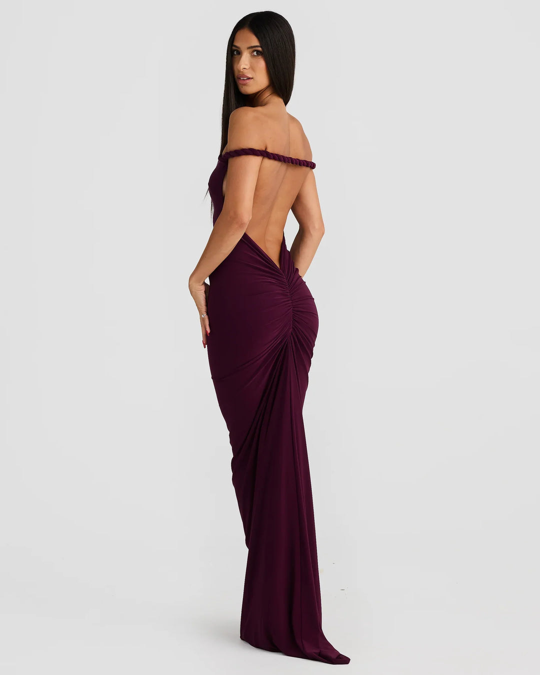 Alina | Silhouette-Shaping Evening Dress - Mulberry