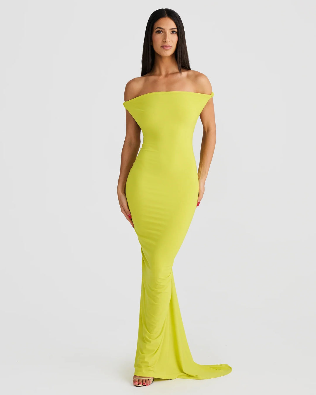 Alina | Silhouette Shaping Evening Dress - Yellow