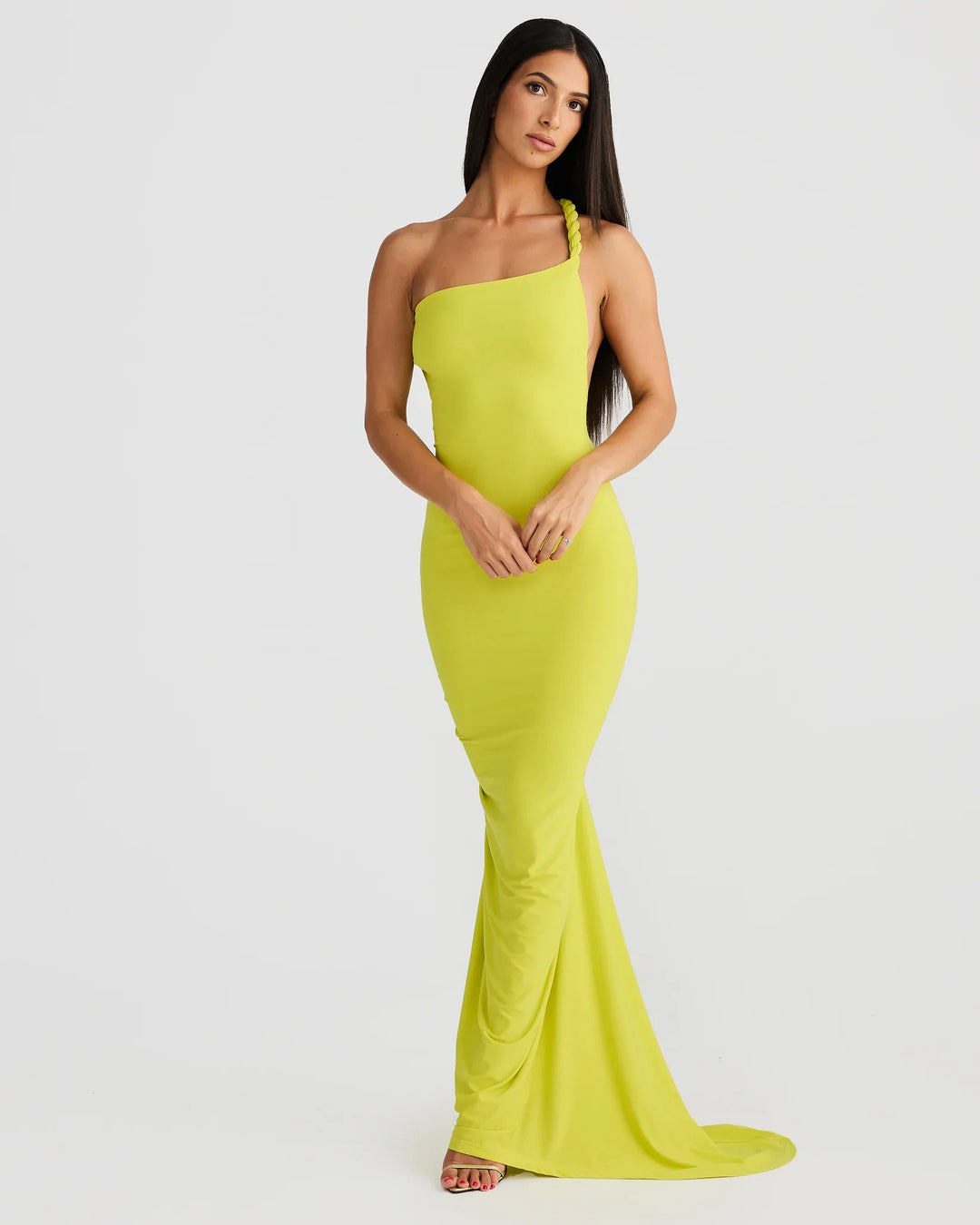 Alina | Silhouette Shaping Evening Dress - Yellow