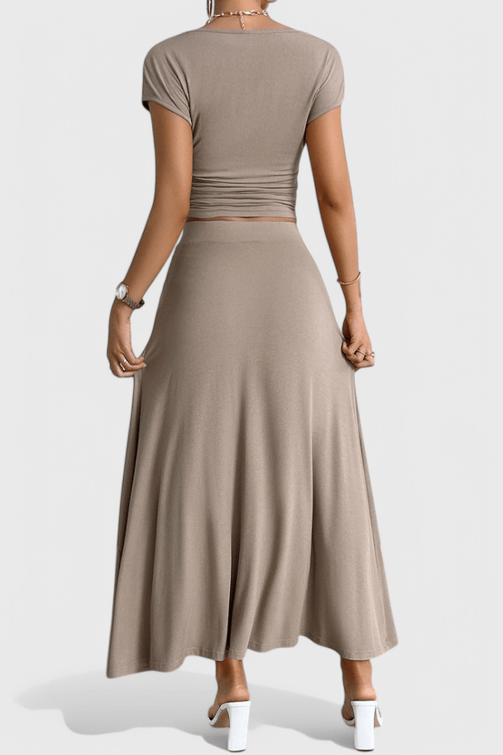 Anastasia | Ruched Skirt Set