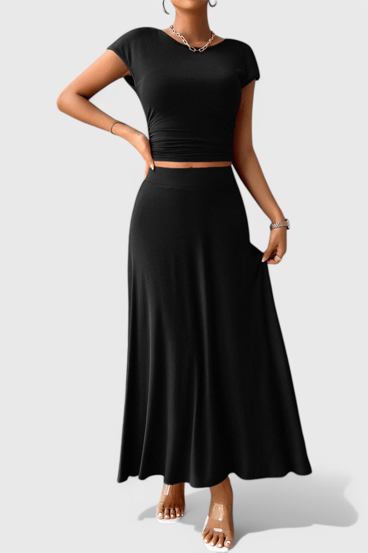 Anastasia | Ruched Skirt Set
