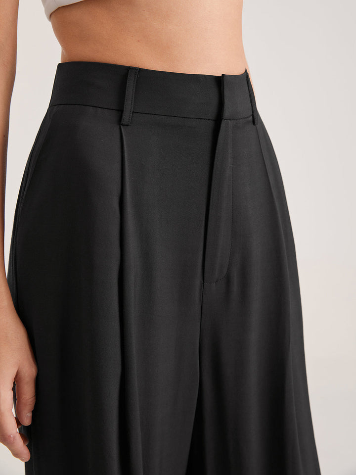 Nadia | Elegant High-Waist Pleated Pants