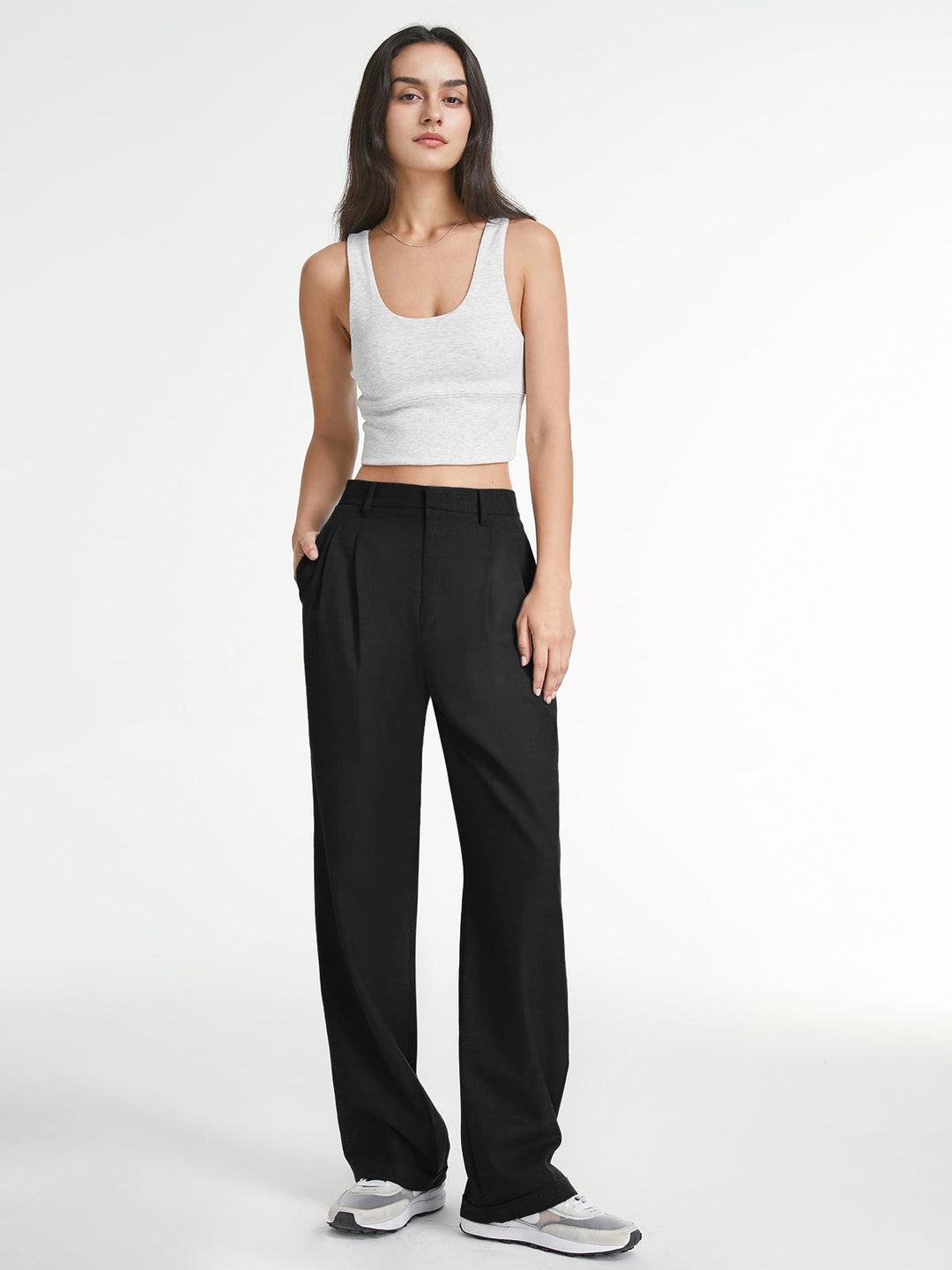 Amira - Tailored Wide-Leg Trousers
