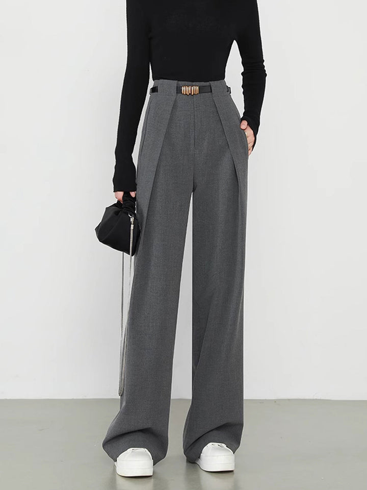 Lina - High-Waisted Wide-Leg Trousers