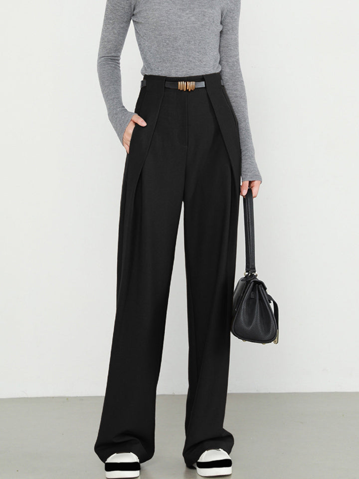 Lina - High-Waisted Wide-Leg Trousers