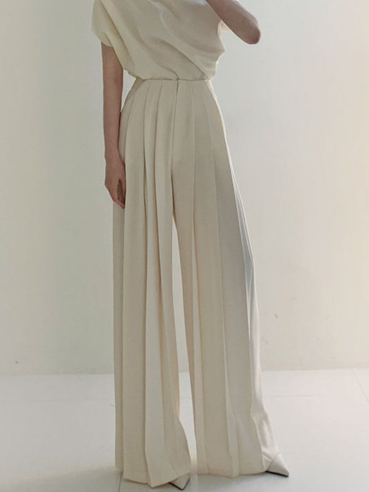Marlene | High-Waisted Pleated Trousers