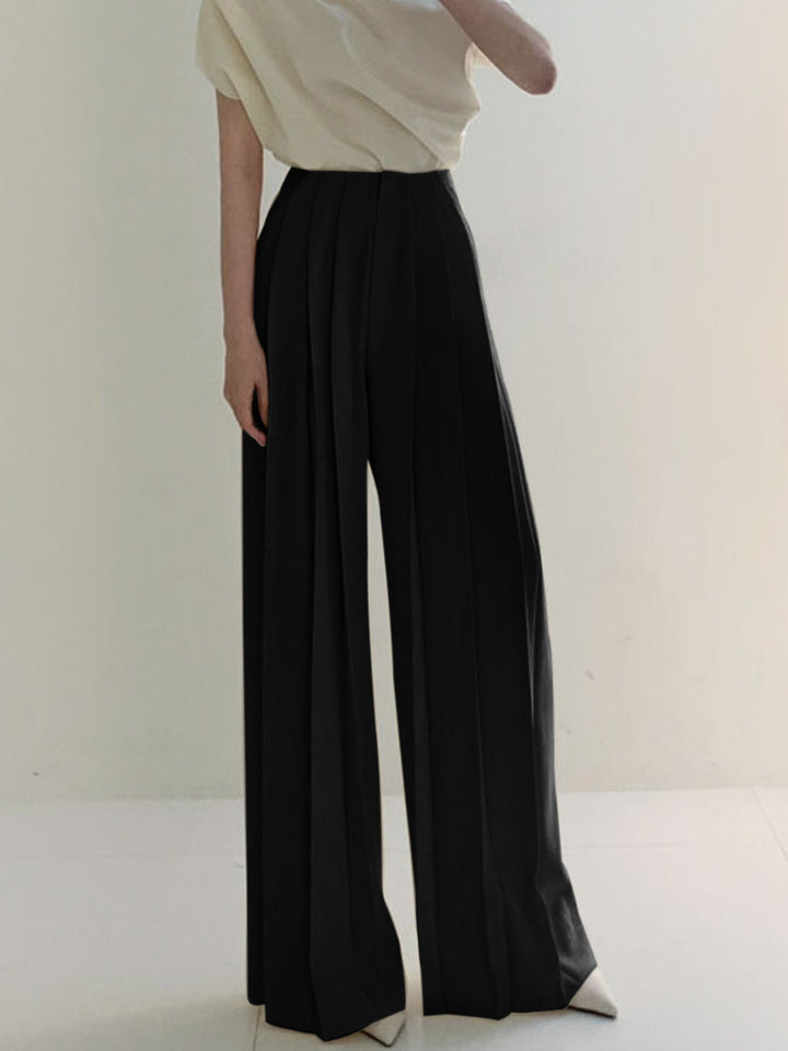 Marlene | High-Waisted Pleated Trousers