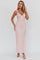 Aurélia | Textured Maxi Dress - Blush