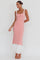 Vivienne | Ruffle Hem Maxi Dress - Pink