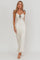 Celeste | Satin Maxi Dress - Oyster