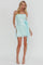 Seraphina | Sequin Rosette Mini Dress - Mint