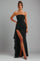 Belladonna | Strapless Ruched Maxi Dress - Black
