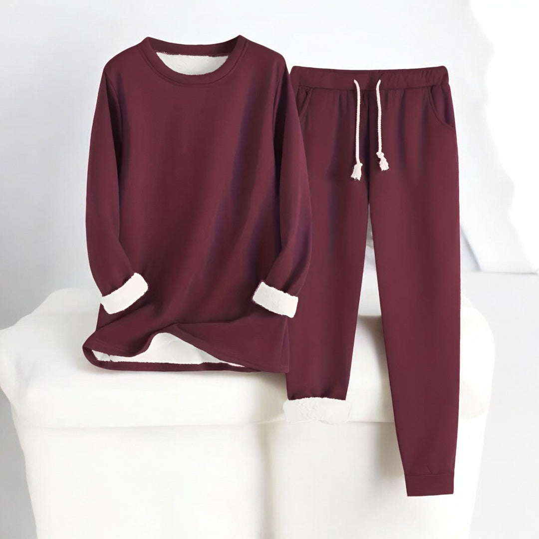 Mia | Fleece Thermal Lounge Set