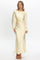 Loveland | Elegant Satin Midi Dress - Butter