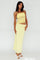 Lorely | Cut-Out Midi Dress - Yellow