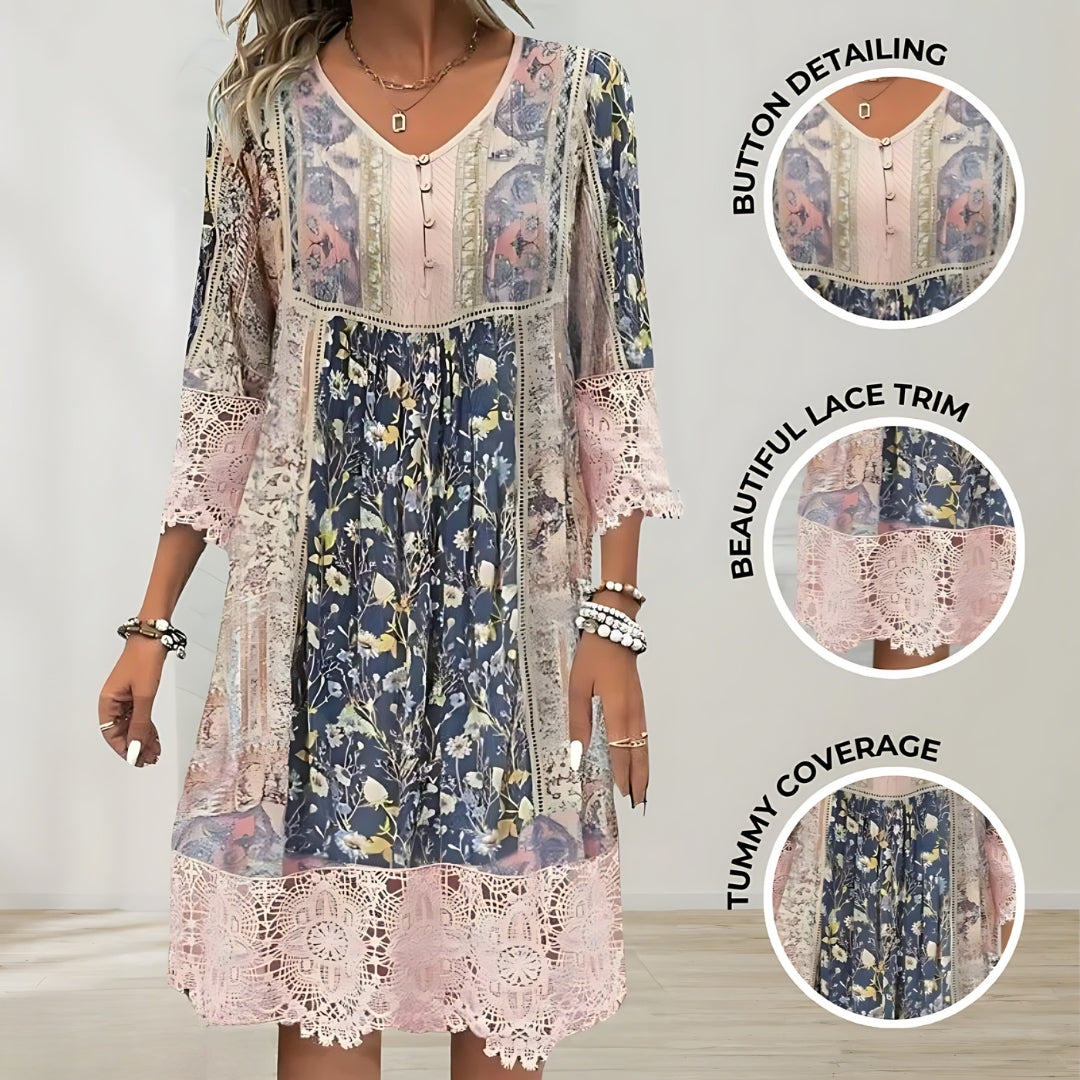Zarela | Boho Luxe Midi Dress