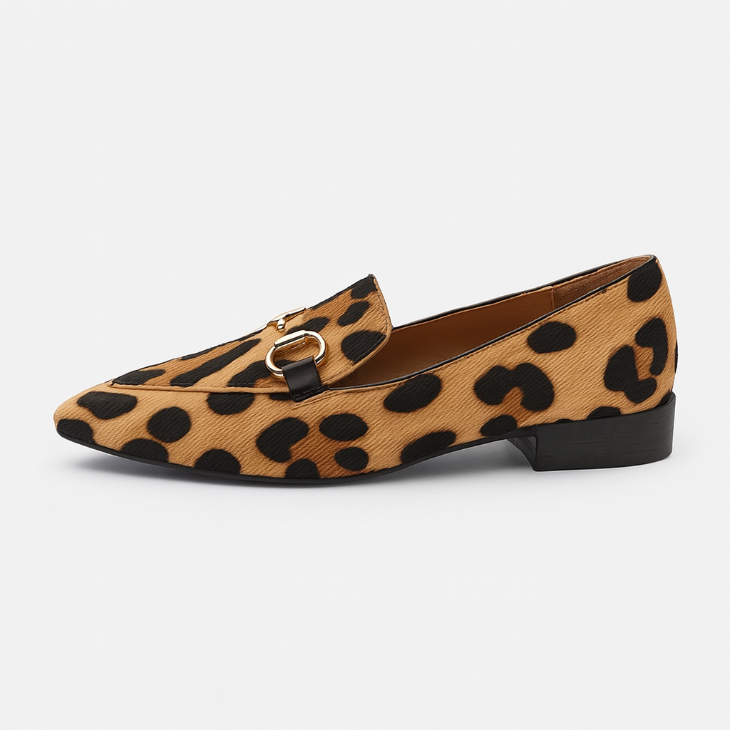 Olivia | Animal Print Statement Loafers