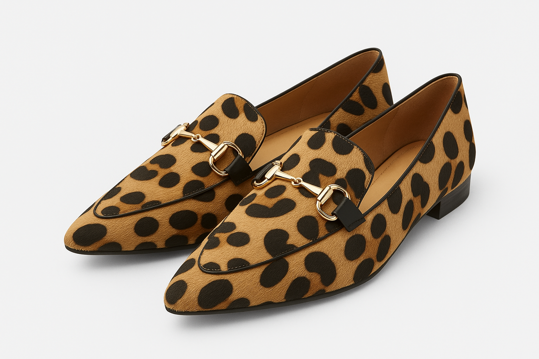 Olivia | Animal Print Statement Loafers
