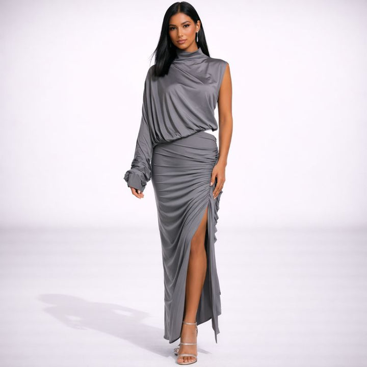 Aurelia Draped Two-Piece Dress Set