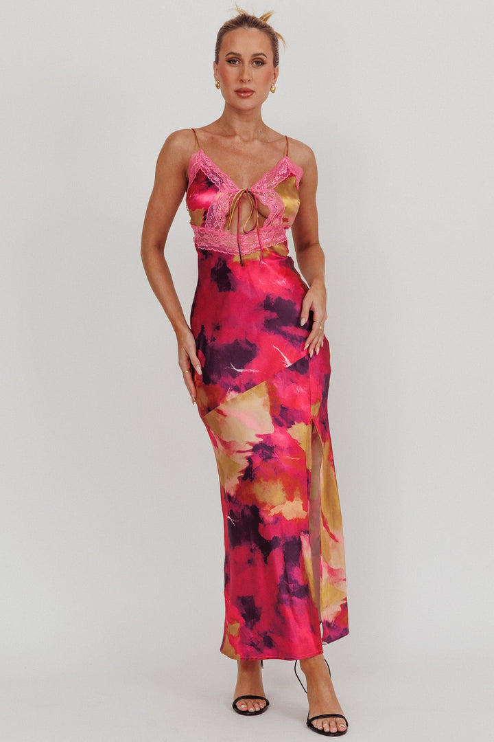 Saga | Satin Maxi Dress