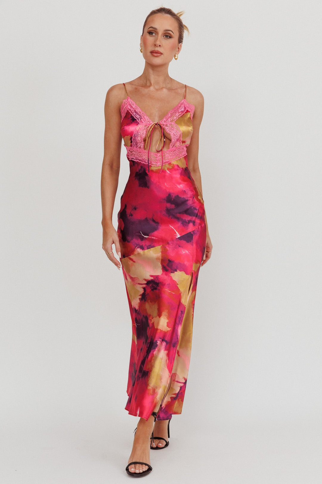 Saga | Satin Maxi Dress