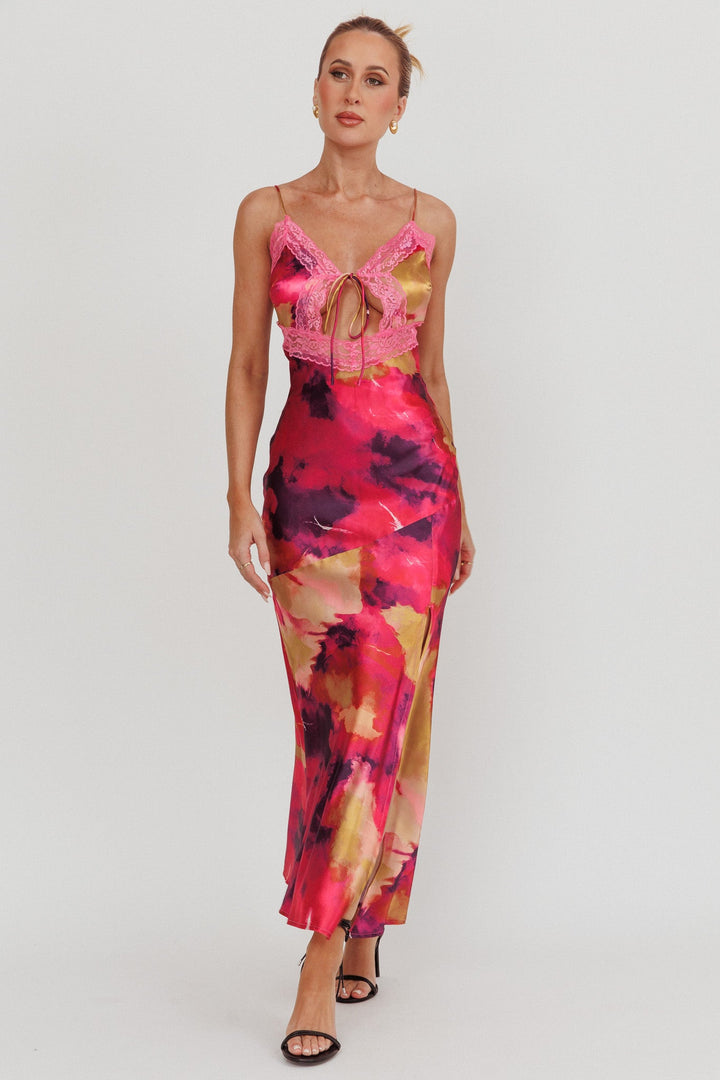 Saga | Satin Maxi Dress