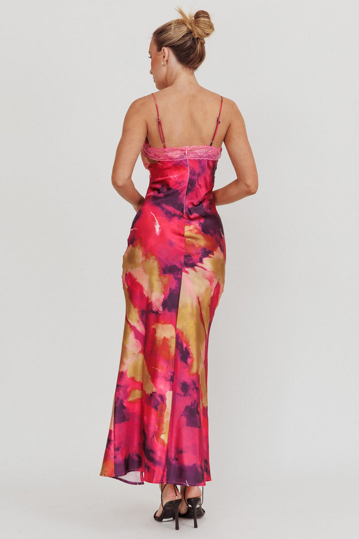 Saga | Satin Maxi Dress