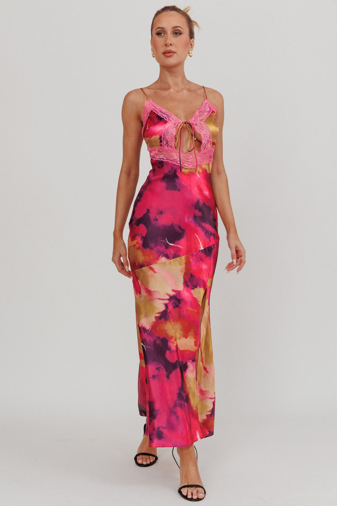 Saga | Satin Maxi Dress