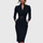 Eva | Belted Waist Midi Dress