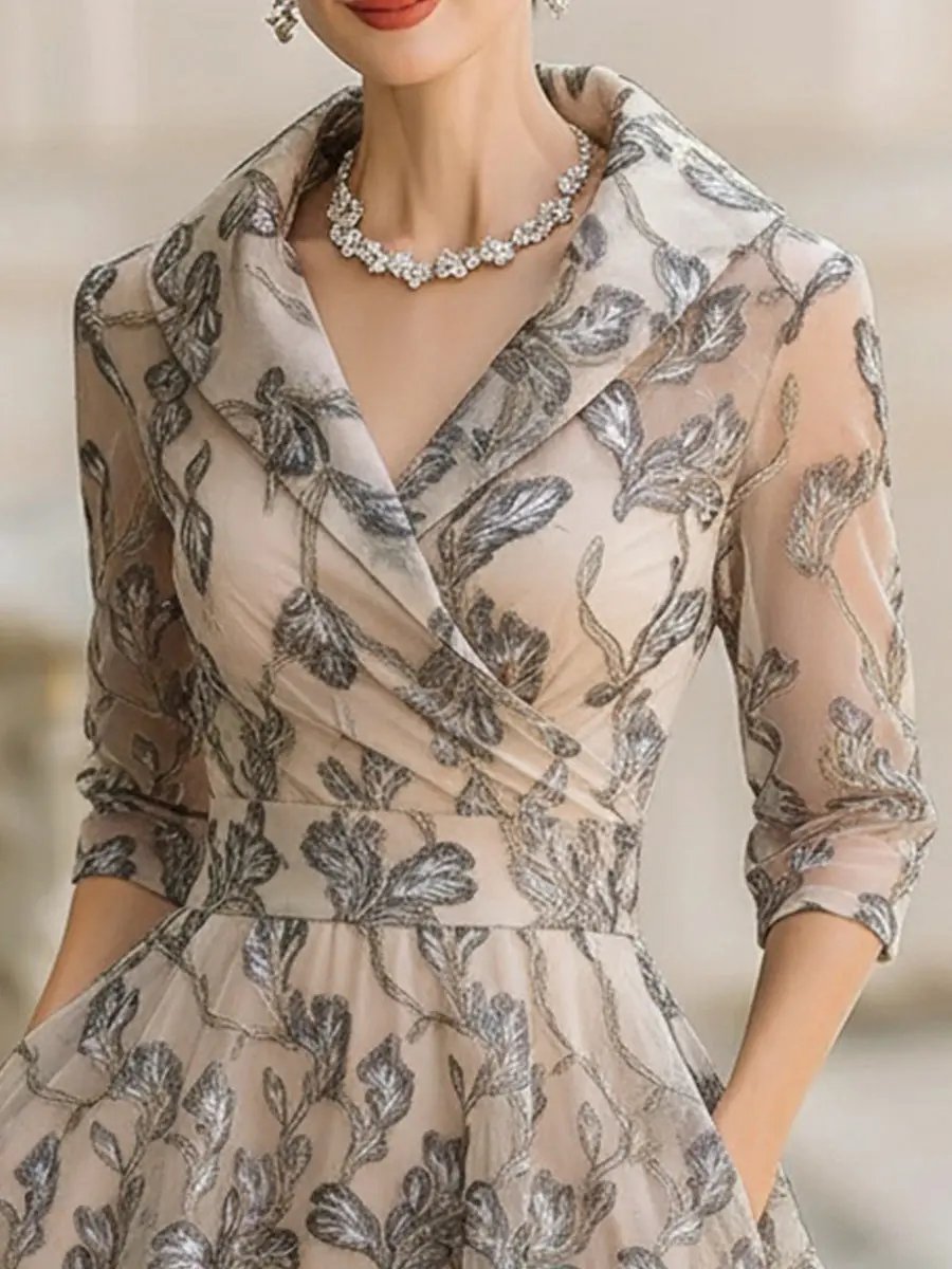 Marceline | Graceful Wrap Midi Dress