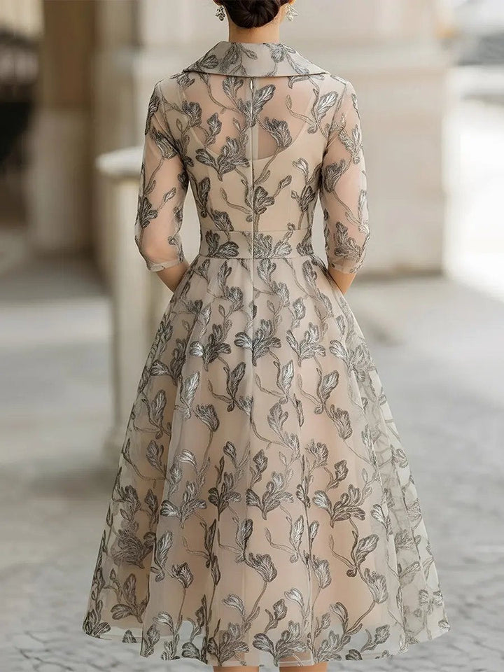 Marceline | Graceful Wrap Midi Dress