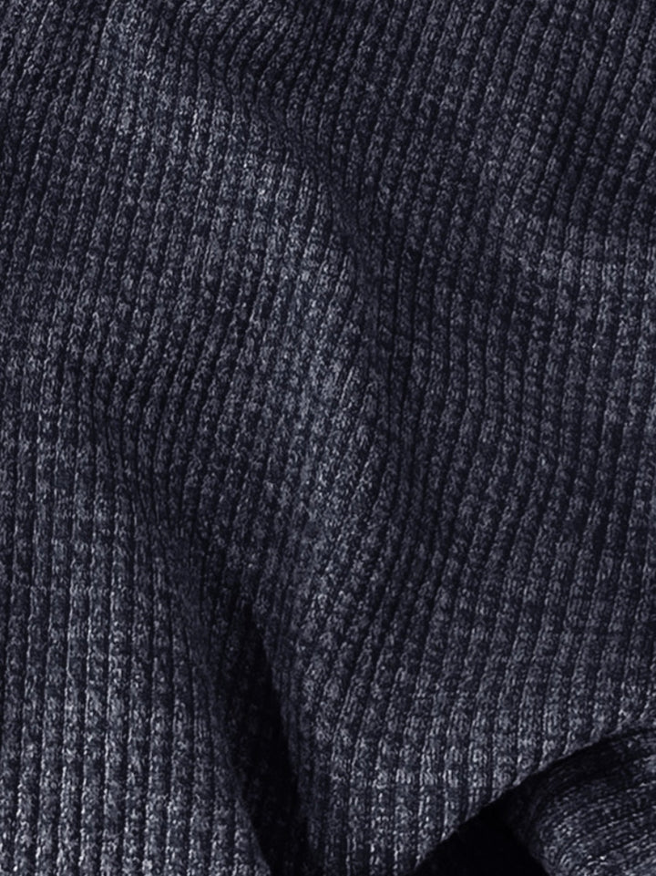 Minimalism Turtleneck Scarf-Decorated Knit Undershirt