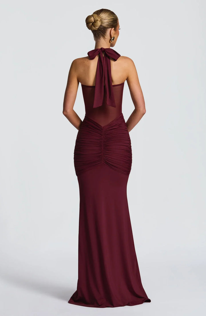 Gala | Siren Hourglass Dress - Bordeaux Red