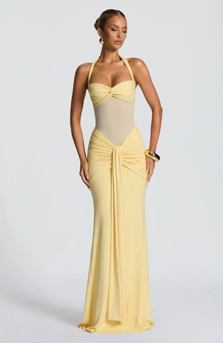 Gala | Siren Hourglass Dress - Butter Yellow