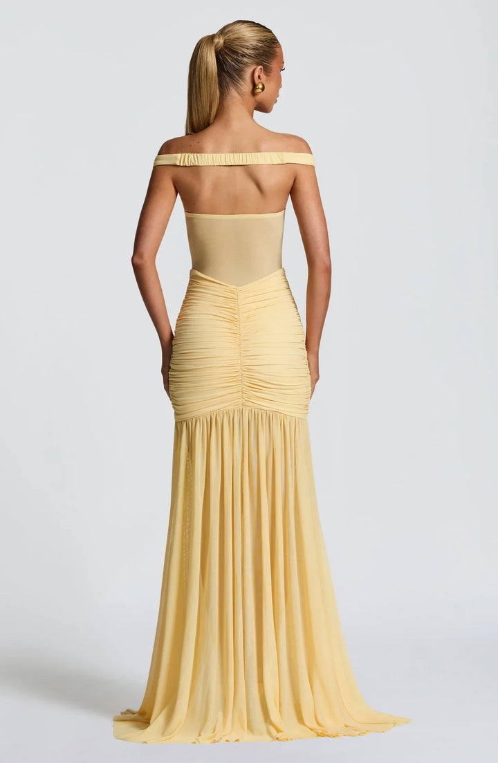 Galance | Soft Elegance Dress - Yellow