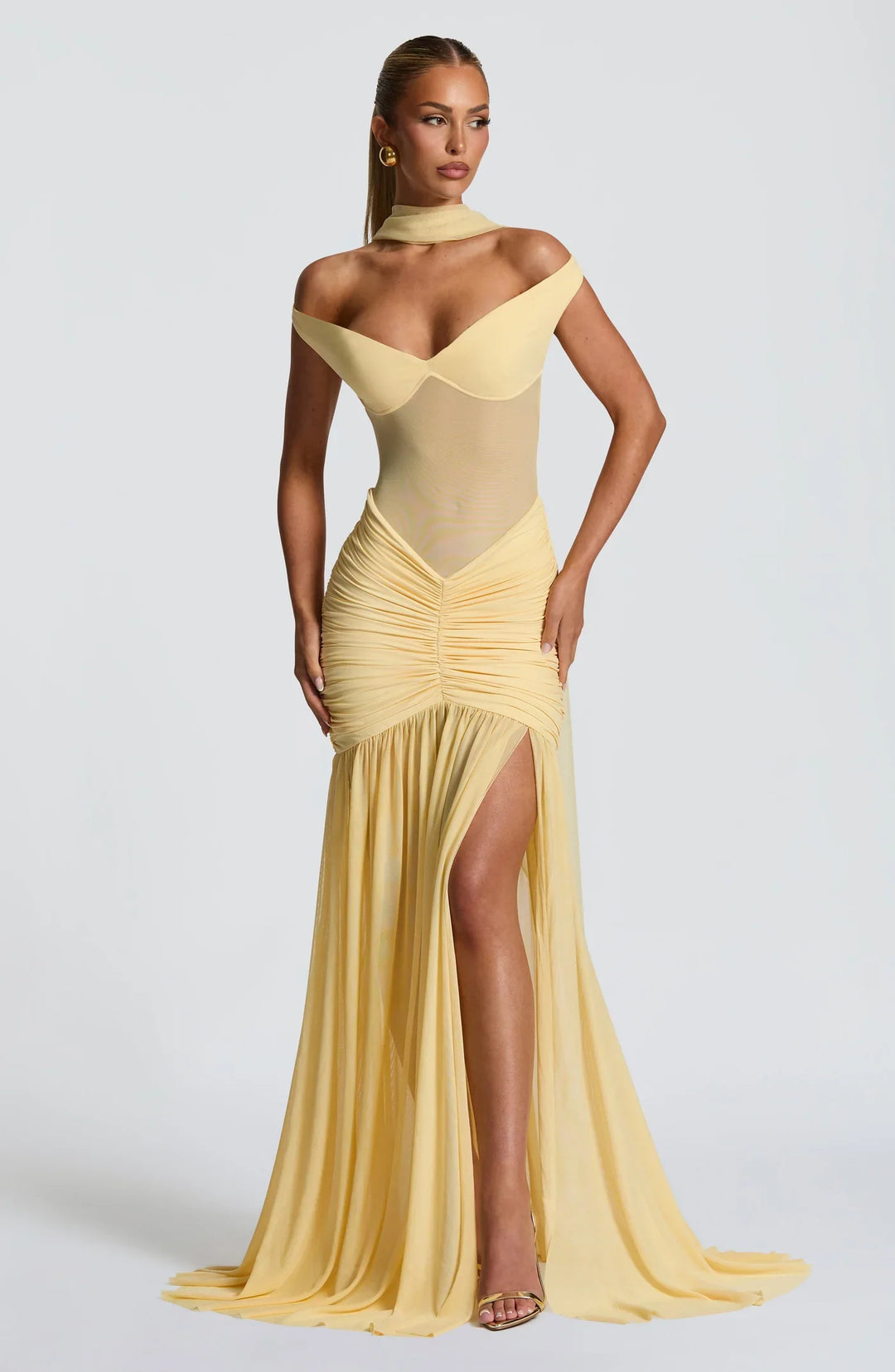 Galance | Soft Elegance Dress - Yellow
