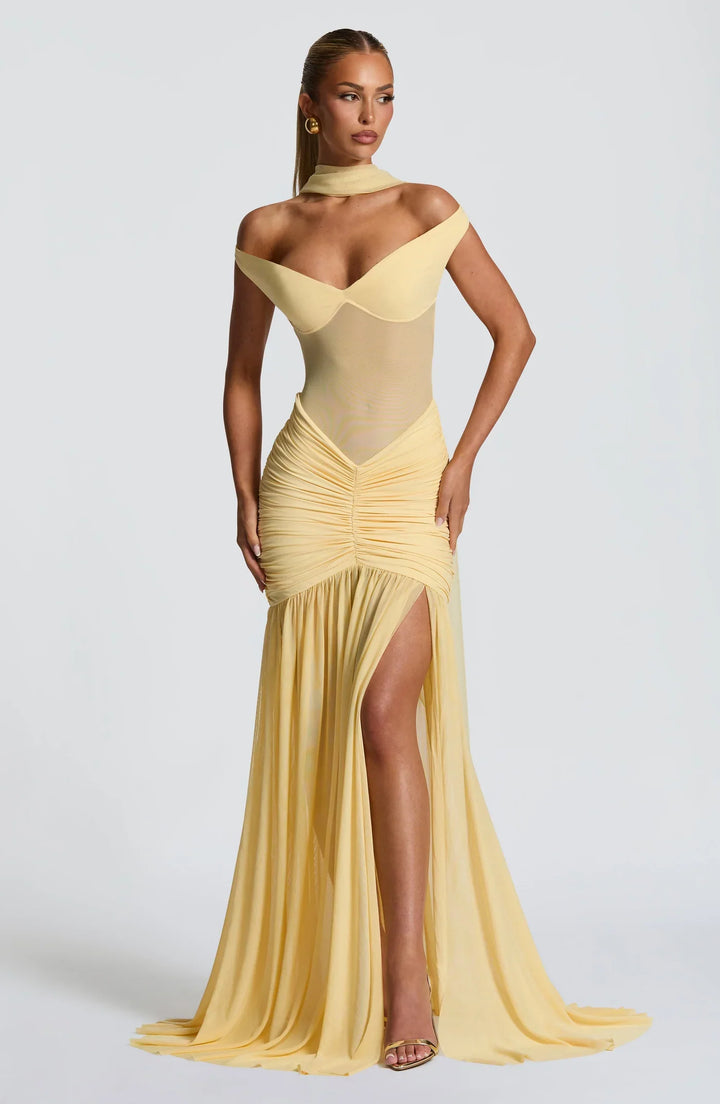 Galance | Soft Elegance Dress - Yellow