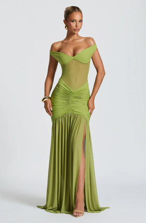 Galance | Soft Elegance Dress - green
