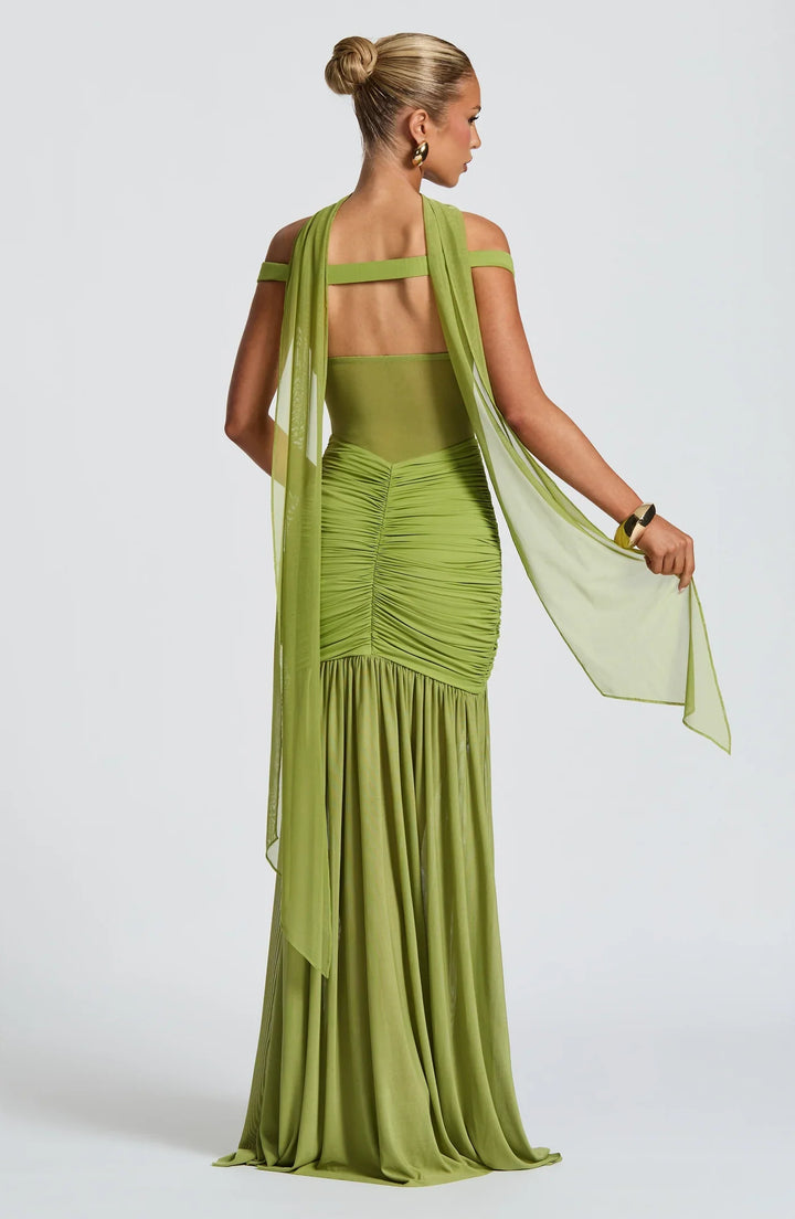 Galance | Soft Elegance Dress - green