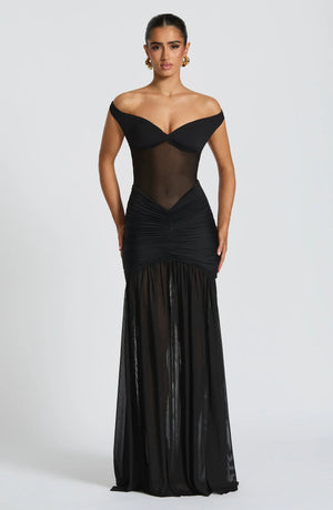 Galance | Soft Elegance Dress - Black